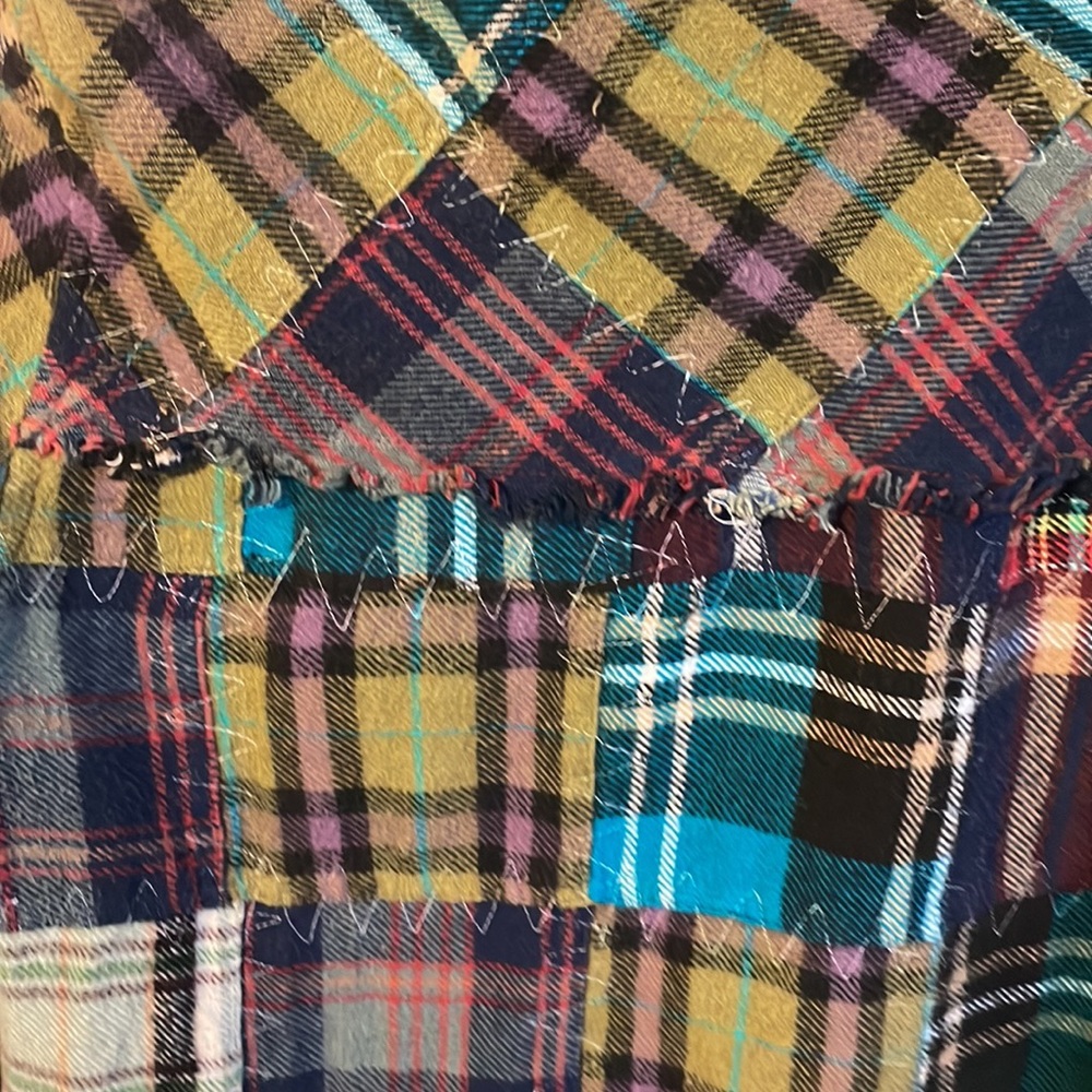 Free People patchwork flannel, medium - Picture 10 of 10